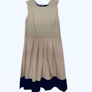 Talbots fit n’ flare style cotton sleeveless dress
